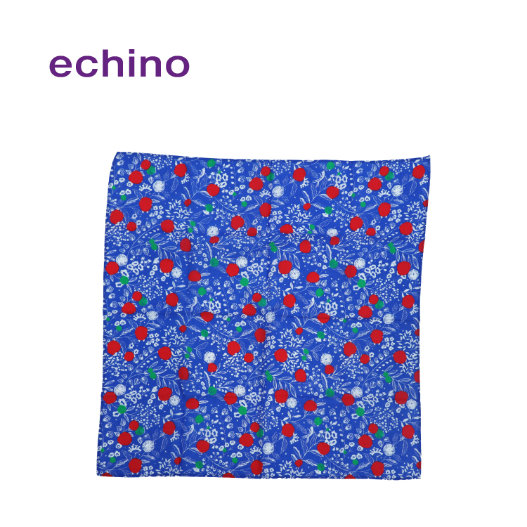 ハンカチ echino Handkerchief 全5種 約50×50cm 綿100％ エチノ 作家