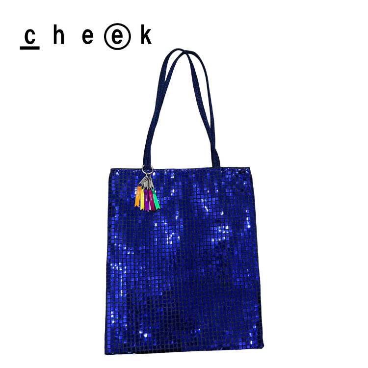 トートバッグ | cheek disco shoulder 全5色 キラキラ スパンコール