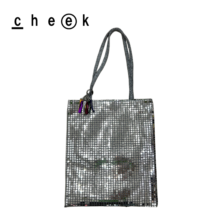 トートバッグ | cheek disco shoulder 全5色 キラキラ スパンコール