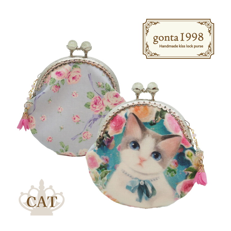 爆買 小銭入れ 猫 gonta1998 がま口ポーチ コインケース CAT 全8種