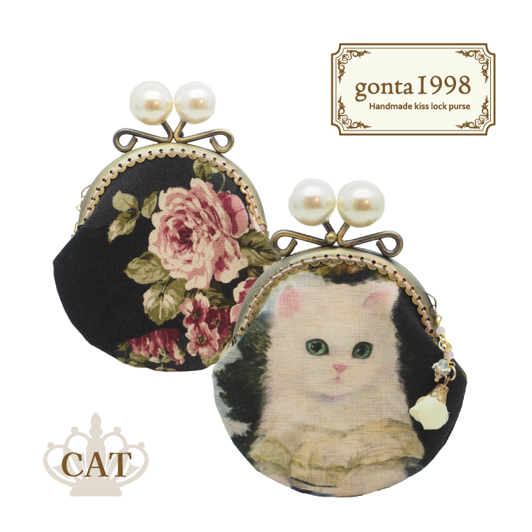 爆買 小銭入れ 猫 gonta1998 がま口ポーチ コインケース CAT 全8種