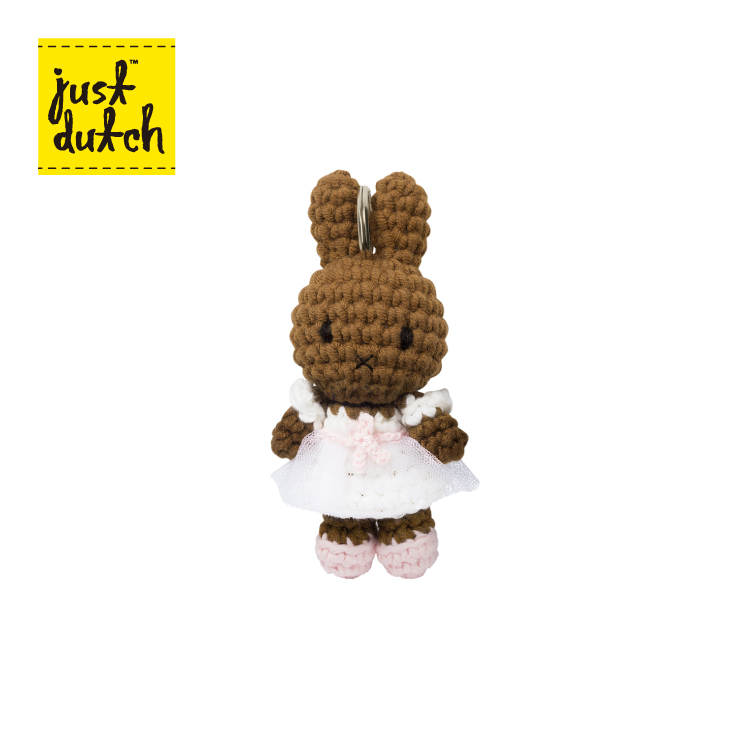 【just dutch社】新品　ミッフィー　あみぐるみ　メラニーちゃん Miffy ミッフィー miffy グッズ ぬいぐるみ JUST DUTCH メラニー