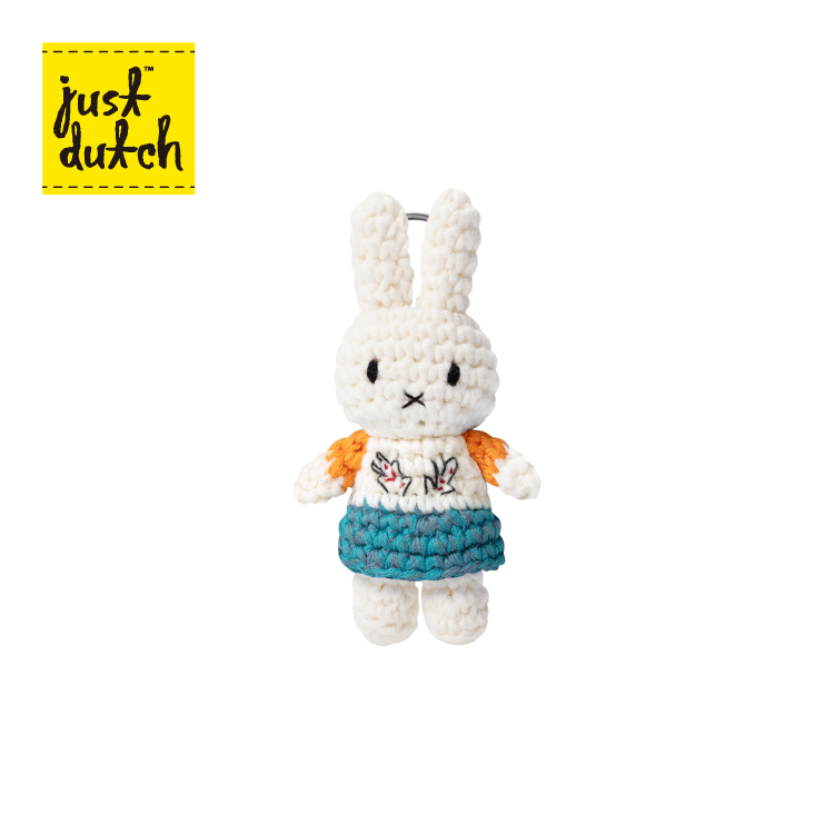 ミッフィー　オランダ　ジャストダッチ　メラニー　青花　編みぐるみ JUST DUTCH新作】 ミッフィーの編みぐるみJUST DUTCH(ジャストダッチ