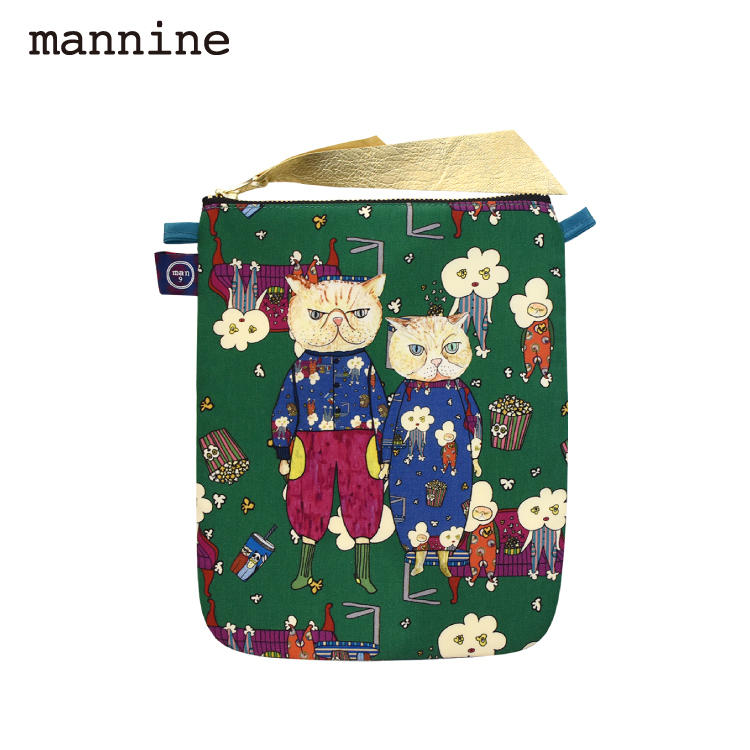 マンナイン ポーチ | mannine スマホポーチ 全5種 A6 ループ付き