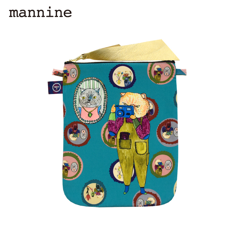 マンナイン ポーチ | mannine スマホポーチ 全5種 A6 ループ付き