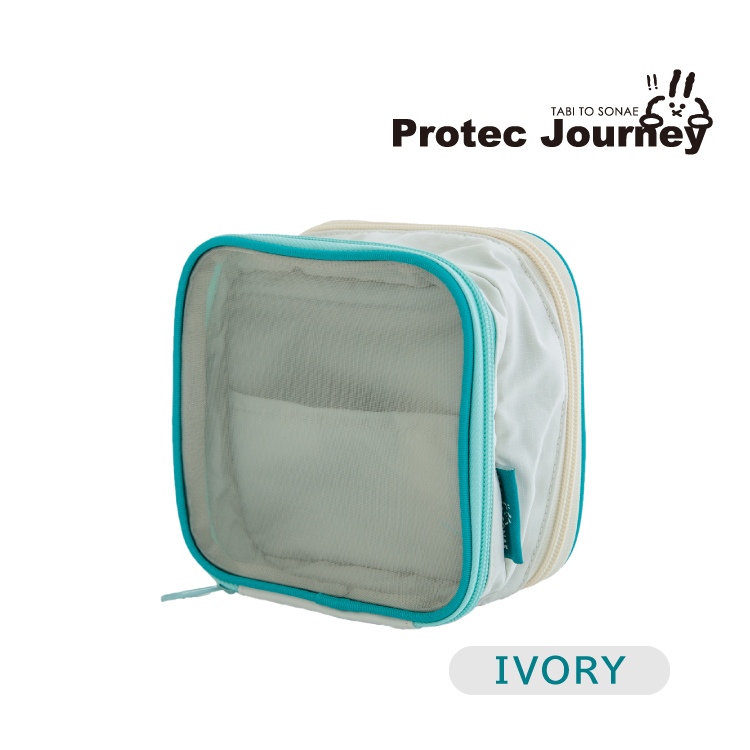 BISQUE ポーチ 万能 防災 / プロテックジャーニー 自立する2面ポーチ