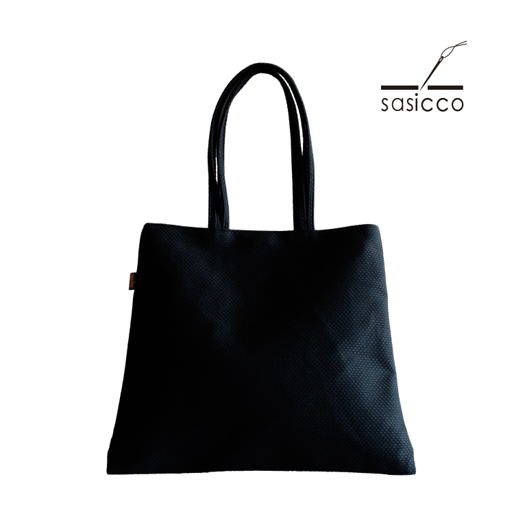 トート 台形 sasicco トラペミニトート 全3色 トートバッグ マチ無し