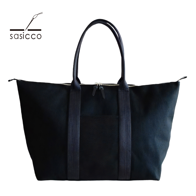 ボストンバッグ 刺し子 sasicco スタイリストバッグ Lサイズ 全2色