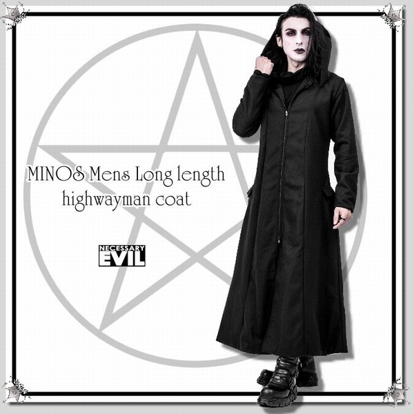 NECESSARY EVIL ゴシック スプリング超ロング丈コート ネセサリーイヴィル) NECESSARY EVIL 超 ロングコート ゴシック