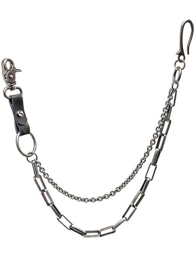 ブロンズ ウォレットチェーン フック式 楽天市場】真鍮無垢（鋳物）DOUBLE CLIP WALLET CHAIN アズキ