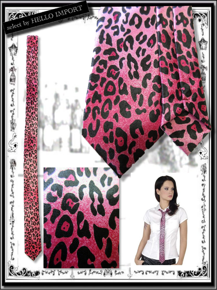 ネクタイ メンズ レディース パンクタイ レオパード 柄 パンク