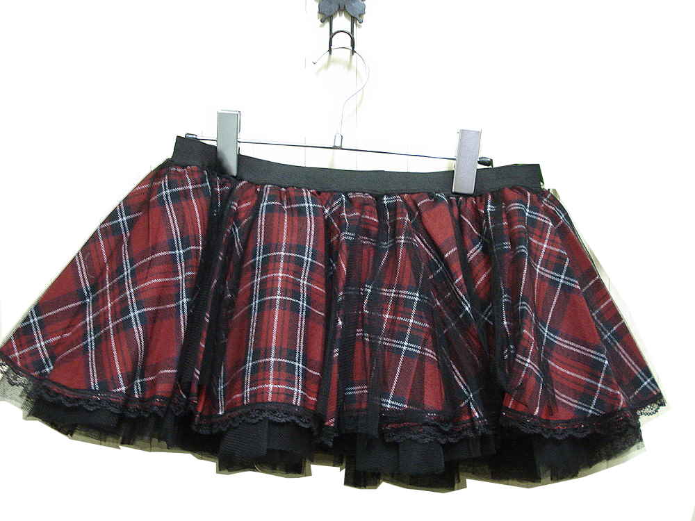 H.Jelly パニエスカートh.naoto 白黒チェック スカート H.Jelly パニエスカートh.naoto 白黒チェック スカート