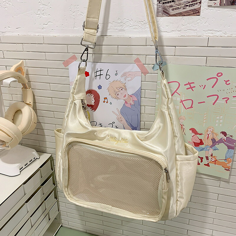 痛バッグ ショルダー A4対応 大容量 ショルダーバッグ 推し活バッグ 可愛い レースリボン お洒落 いたばっく いたば  ショルダーバッグ 推し活 バッグ 鞄 かばん |  | 02