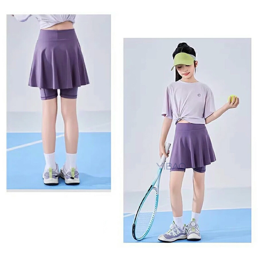 テニススカート キッズ 子供 スカート テニスウェア ランニング