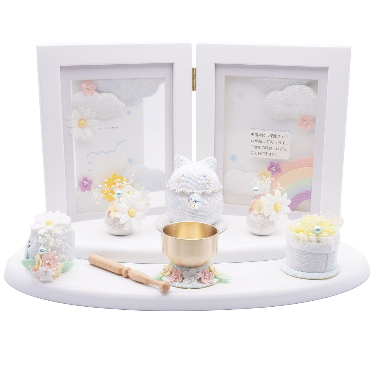 早い者勝ち訳あり！ リュウコドウ（龍虎堂）おそらのメモリアルセット そらとも　ペット仏具/和雑貨/コンパクト/置物 【C2490863644】(12650円)