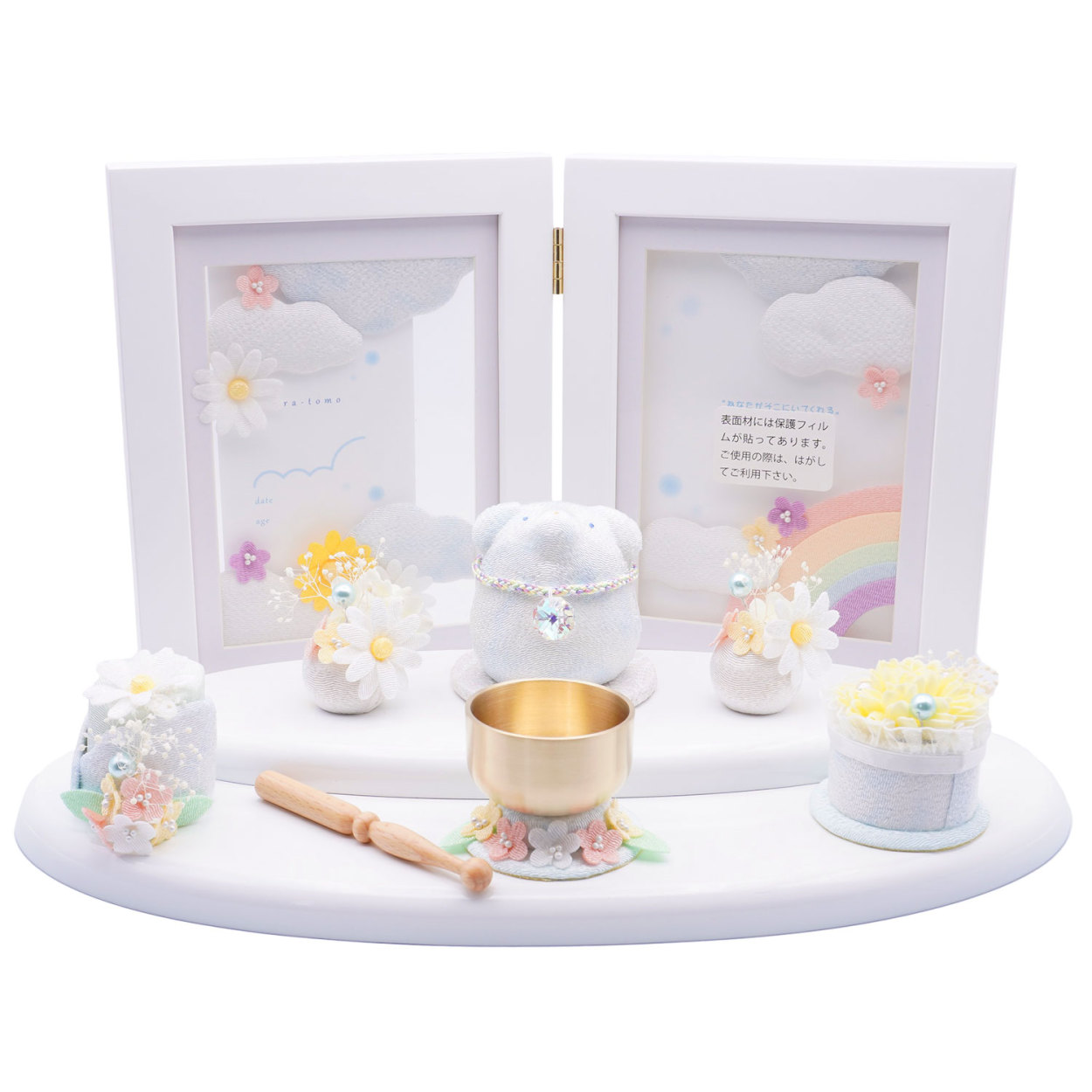 早い者勝ち訳あり！ リュウコドウ（龍虎堂）おそらのメモリアルセット そらとも　ペット仏具/和雑貨/コンパクト/置物 【C2490863644】(12650円)