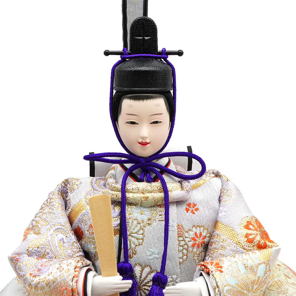 久月 久月作 おひなさま 親王飾り アクリルケース入り ブラウン系