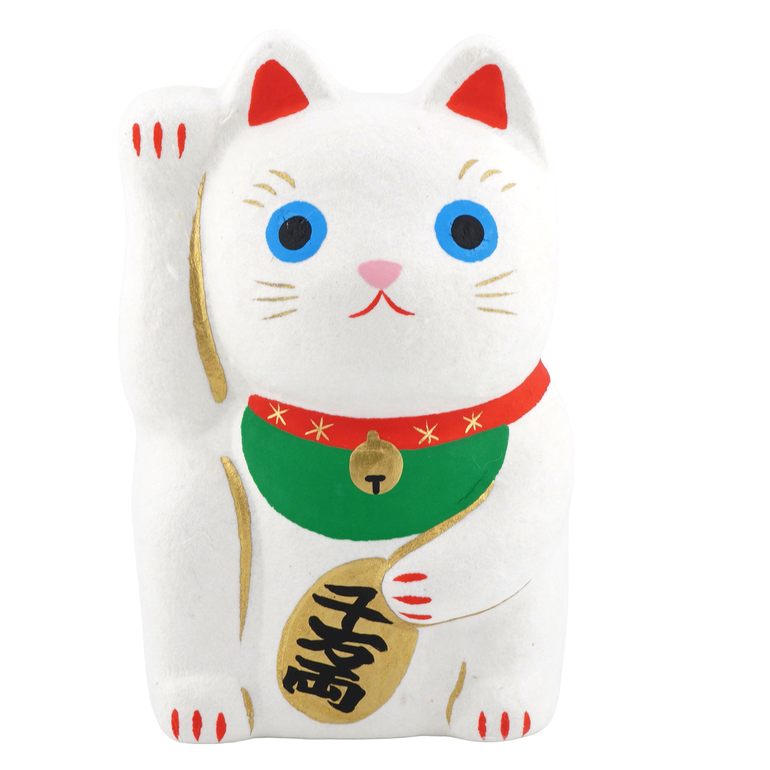 張り子 招き猫（小）　和雑貨/招き猫/ちりめん/民芸品/紙人形/一千乃 |  | 01