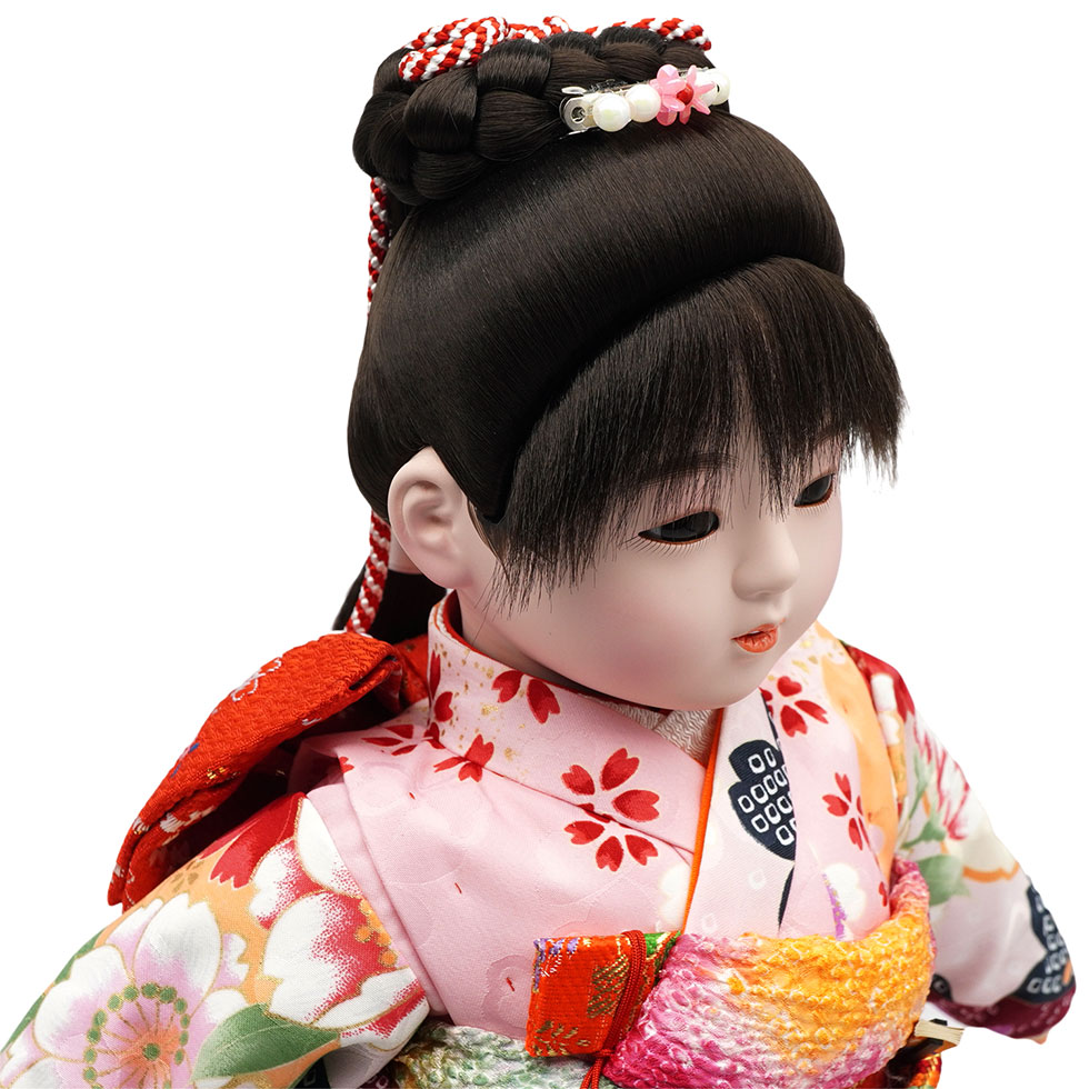 かわいいイマドキの市松人形 12号 ポニーテール 1205-P いちまさん