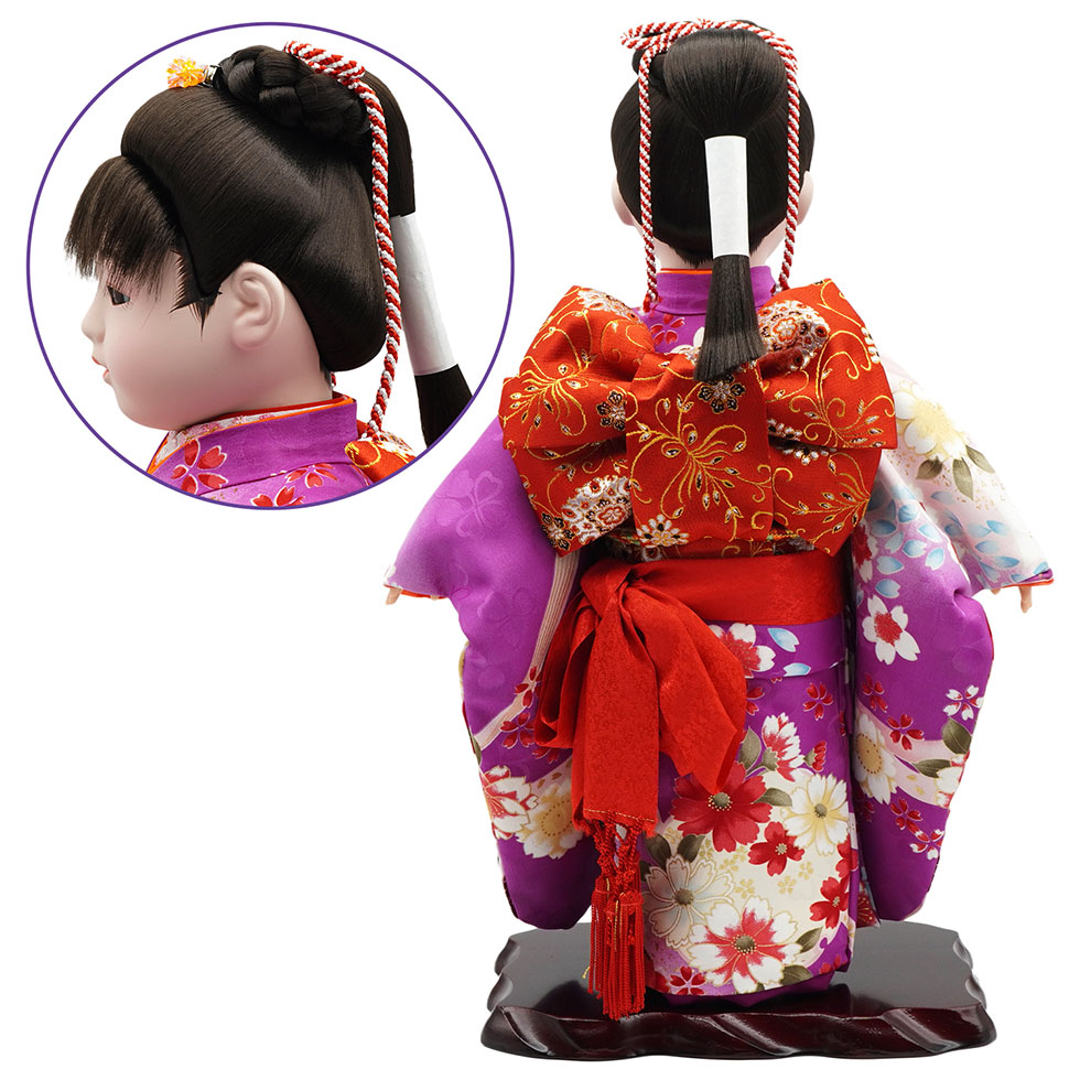 かわいいイマドキの市松人形 13号 ポニーテール 15-10 いちまさん