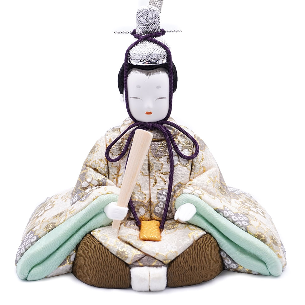 一秀作 江戸木目込 桃山雛 親王飾り 雛人形/ひな人形/雛祭り