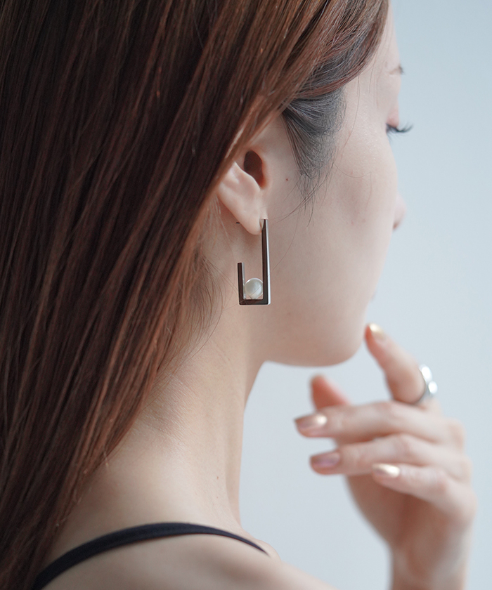 ピアス サージカルステンレス 金属アレルギー 対応 レディース アクセサリー アクセ パール 金属アレルギー 錆びにくい アレルギー キャッチ | HUG.U | 02