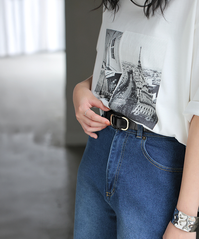 ベルト 穴なし 本革 レディース バックル レザー 太ベルト レザーベルト ファッションベルト 革 ビジネス 細い 無段階調整 オフィス 仕事 ウエストマーク | HUG.U | 11