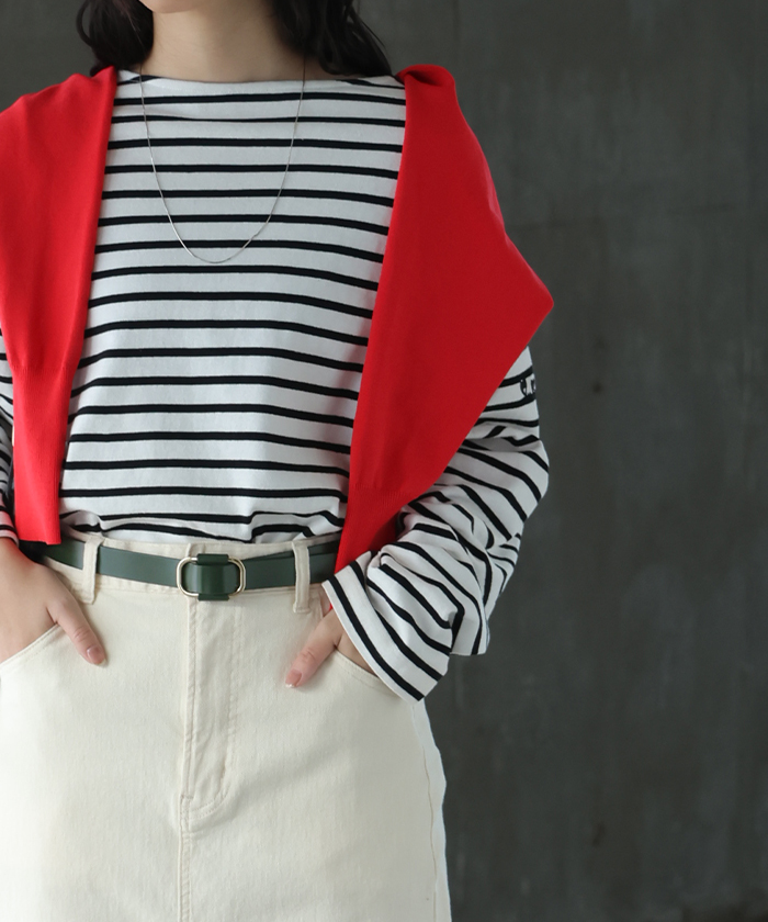 ベルト 穴なし 本革 レディース バックル レザー 太ベルト レザーベルト ファッションベルト 革 ビジネス 細い 無段階調整 オフィス 仕事 ウエストマーク | HUG.U | 06