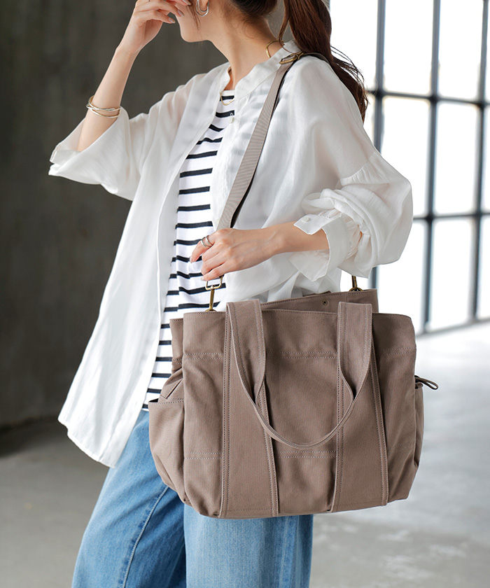 トート 大容量 a4 サイズ レディース トートバック ショルダーバッグ 大きい ポケット 2way レディースバッグの画像
