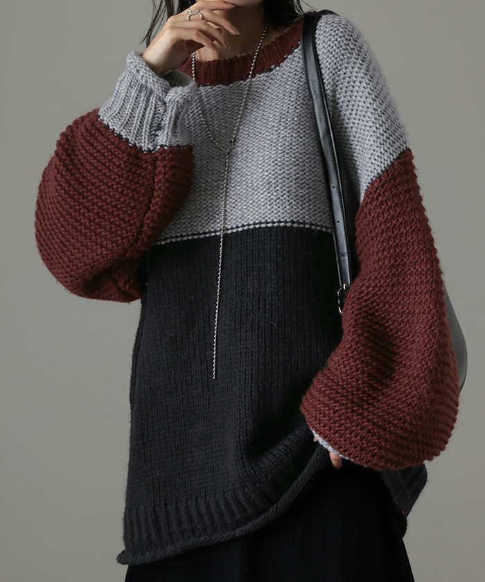 ニット・セーター HUECLOSET Mohair Chain Knit 25KERO14 Web Knit Wool Mohair Sweater – La Garçonne
