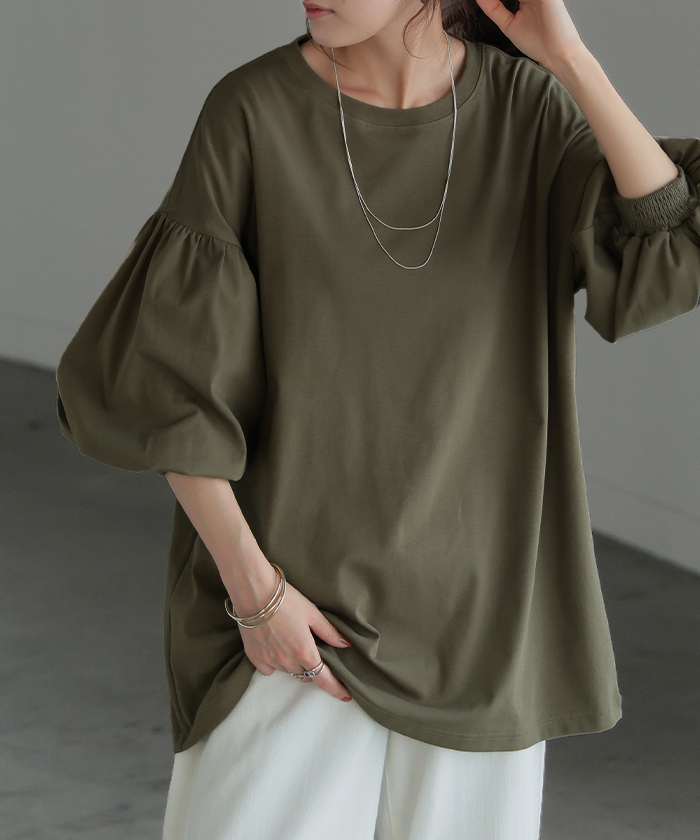 tシャツ PULL LUNA レディース HUG.U トップス レディース カットソー ロンT ロゴ 長袖 Tシャツ