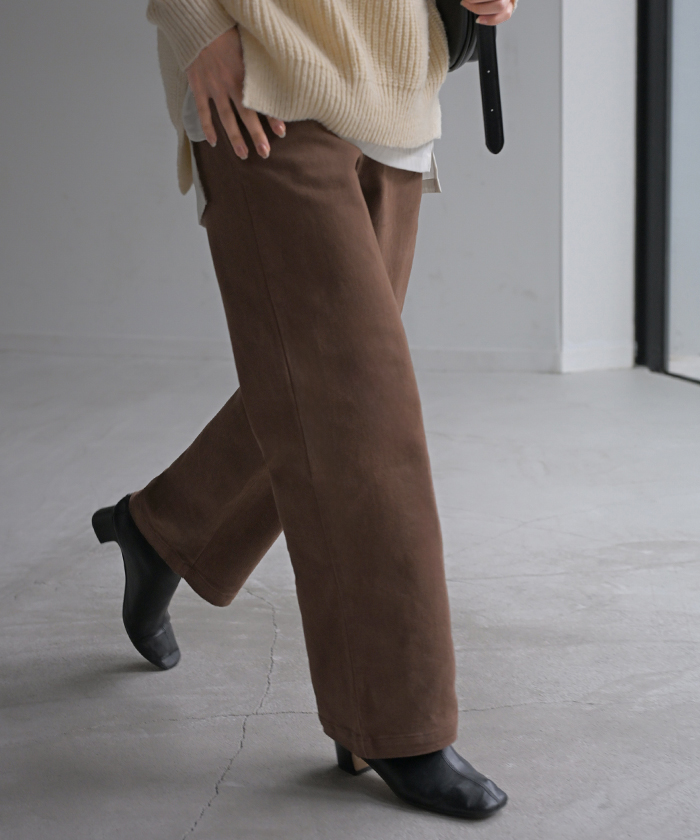 パンツ 選べる テーパード ストレート レディース テーパードパンツ ワイド ワイドパンツ | HUG.U | 03