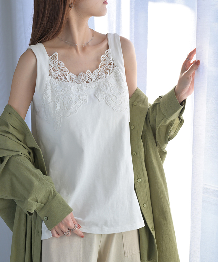 カデュネ　レーストップス　タグ付き タグ付き CADUNE レースTOPS - メルカリ