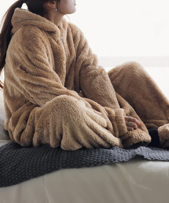 HUG.U ルームウェア パジャマ 着る毛布 レディース