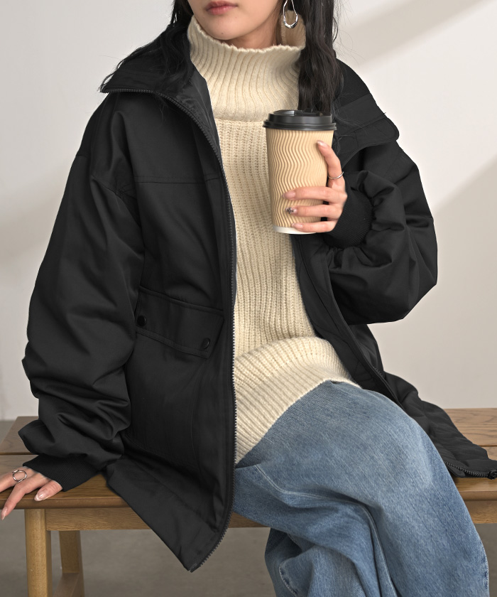 HUG.U（ハグユー） アウター ジャケット 中綿 ミリタリー レディース