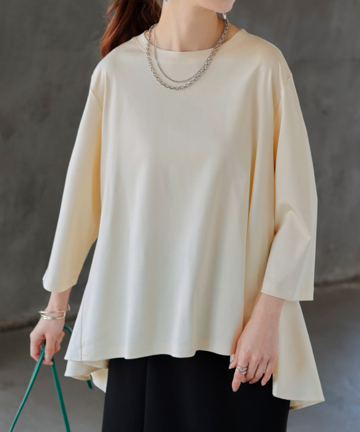 HUG.U（ハグユー） トップス 接触冷感 レディース 涼しい Tシャツ 七分