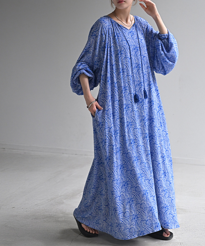 楽天市場】シャツワンピース ロングシャツ ゆったり ペイズリー