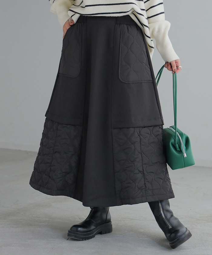 ニット ロング デザイン レディース トップス チュニック 長袖 アート モールニット プルオーバー クルーネック | HUG.U | 02