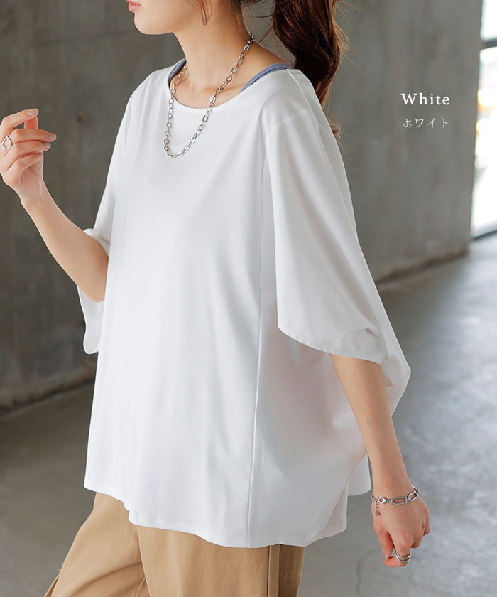 人気 Tシャツ レディース 接触冷感 シルク 風 トップス 半袖 トップス