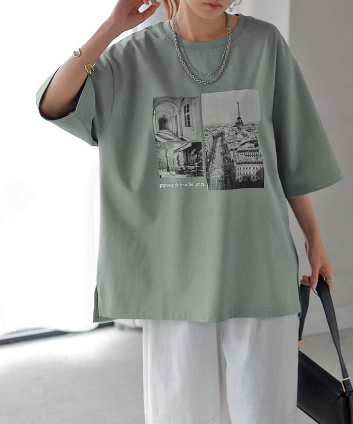 HUG.U（ハグユー） Tシャツ プリント 接触冷感 UVカット レディース