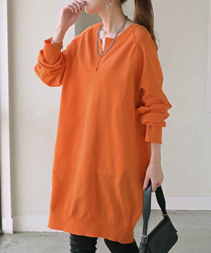 【新品タグ付き】ビスコンティ　ニットチュニック　サイズ2　M ギャラリービスコンティ（GALLERY VISCONTI） ニット チュニック