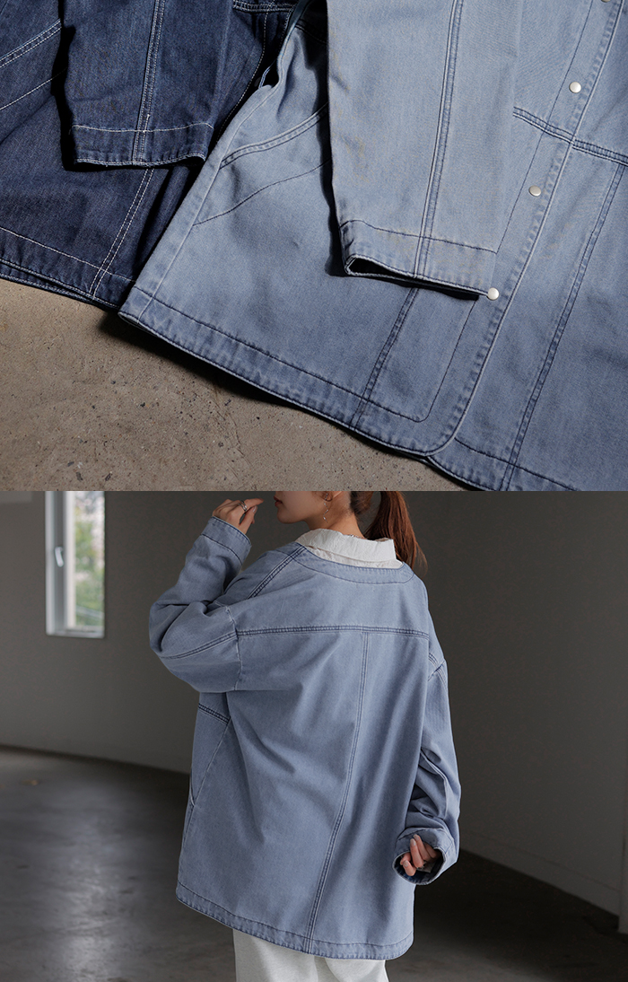 Gジャン 綿100% デニム □5月中旬入荷 アウター レディース