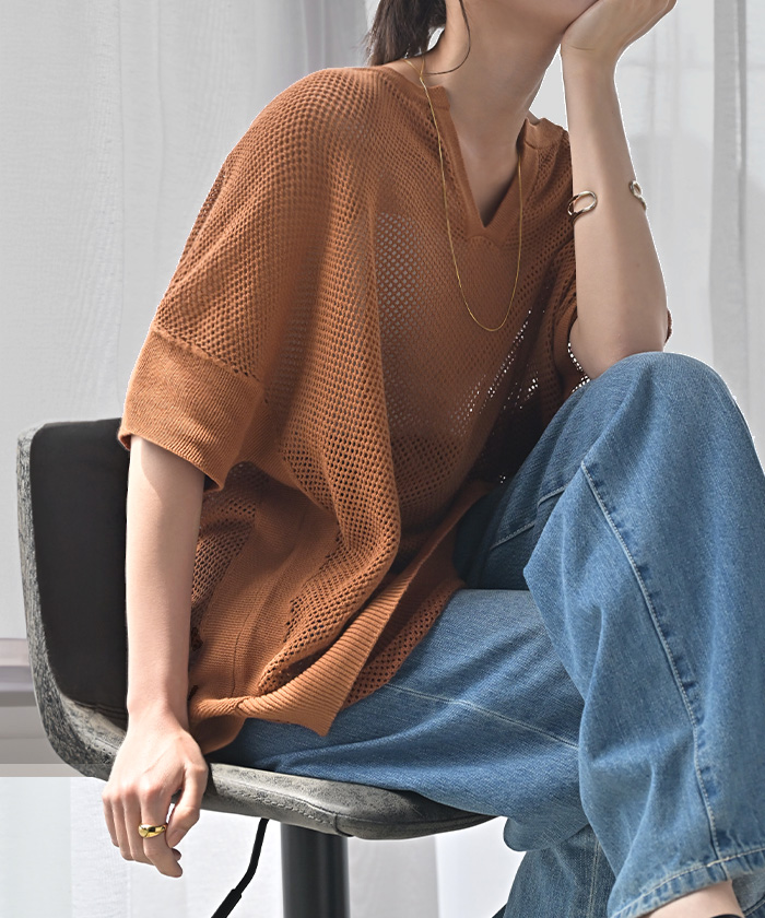 リミフゥ　LIMIfeu ニットチュニック　S 半袖 LIMI feu – THE SHOP YOHJI YAMAMOTO