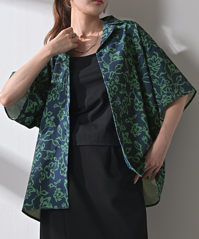 セオリーリュクス　絹100% 総柄　ロングシャツブラウス SPECIAL EXCLUSIVE | Theory luxe（セオリーリュクス）公式通販