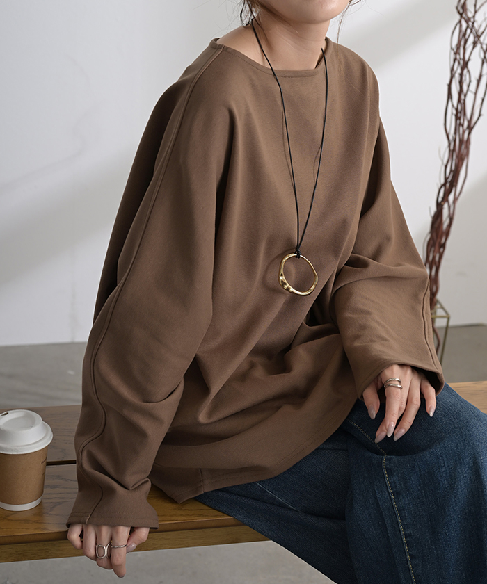 HUG.U（ハグユー） トップス ドルマン レディース ロンT 長袖 Tシャツ