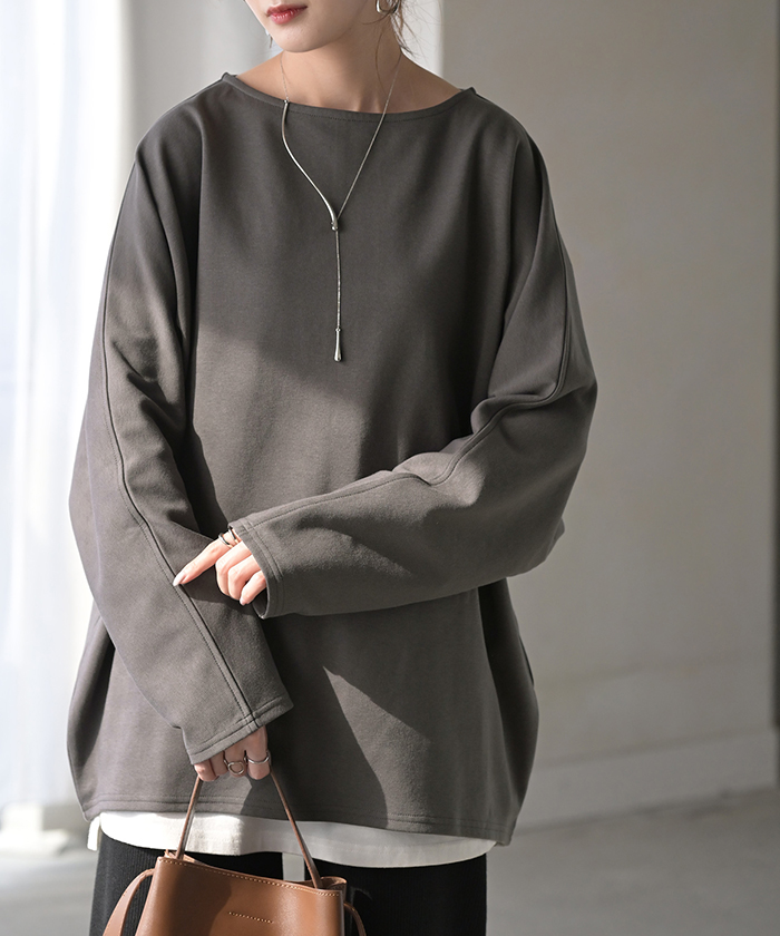 HUG.U（ハグユー） トップス ドルマン レディース ロンT 長袖 Tシャツ