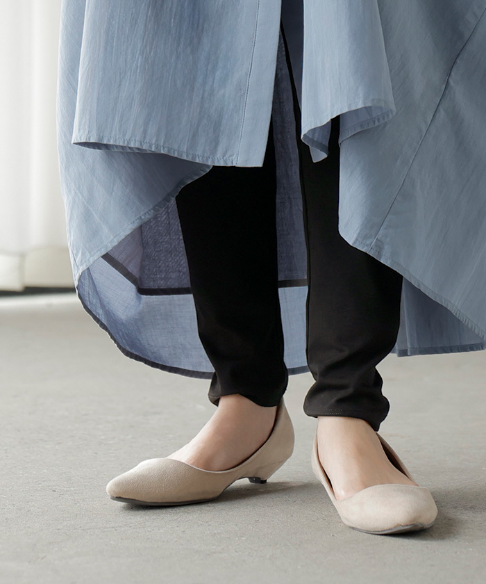 レギンス スパッツ タイツ ロング インナー パンツ レディース レギパン カットソー ボトムス カットソーパンツ レイヤード 重ね 長い 10分丈 | HUG.U | 03