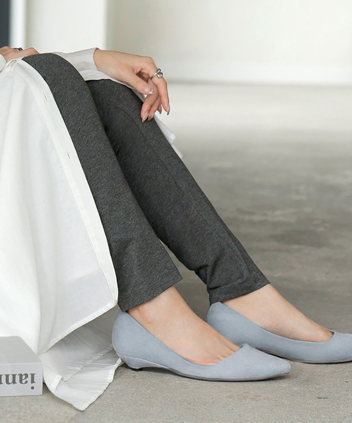 レギンス スパッツ タイツ ロング インナー パンツ レディース レギパン カットソー ボトムス カットソーパンツ レイヤード 重ね 長い 10分丈 | HUG.U | 02