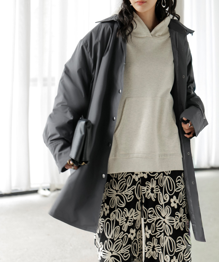 アウター ジャケット 中綿 撥水 レディース トップス シャツジャケット コート ブルゾン オーバー ミリタリー あったか あったかアウター 軽量 羽織 保温 | HUG.U | 03