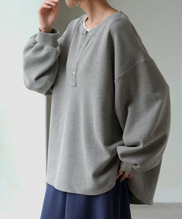 【即購入⭕️】　diesel 長袖　ロンT チュニック　トップス HUG.U ロンT ワッフル レディース トップス ロング Tシャツ